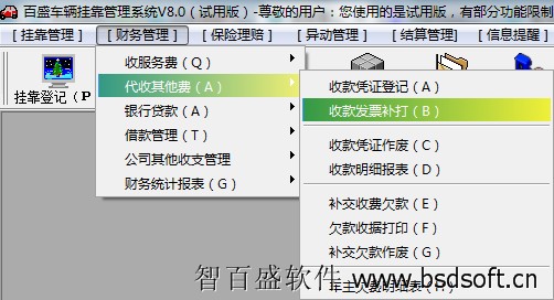 记入“发票补打”